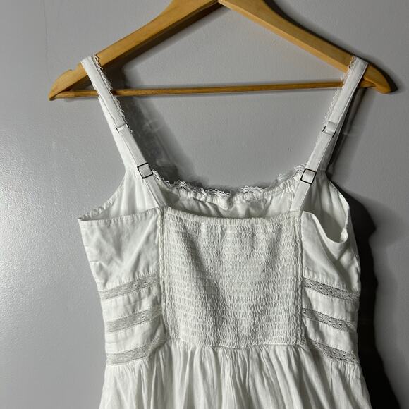 Abercrombie & Fitch Lace Corset Mini Skort Dress Women’s Medium White Milkmaid - Picture 7 of 10